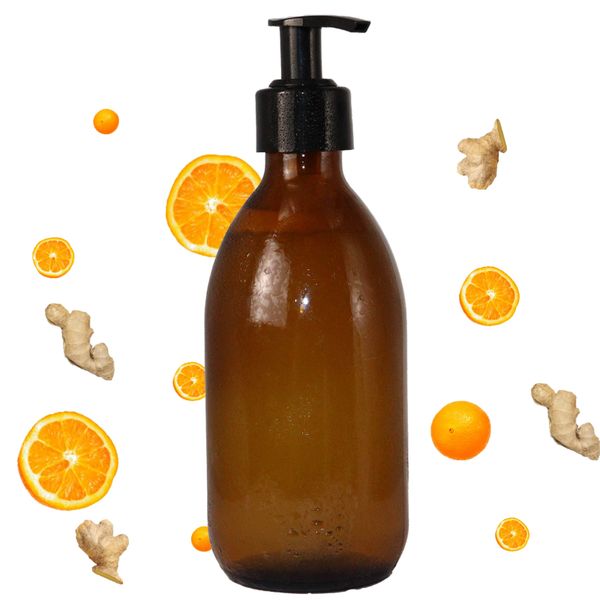 White Label Gember & Sinaasappel Hand- & Lichaamswas 300ml