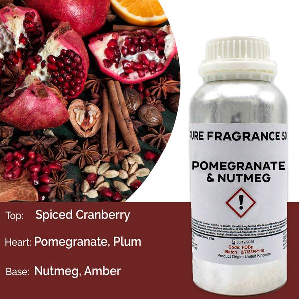 Pomegranate & Nutmeg Puur Geur olie- 500ml