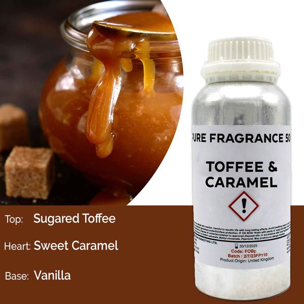 Toffee en Karamel Puur Geur olie- 500ml