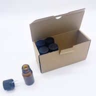 Kartonnen doos met lade voor 10 flessen van 10 ml