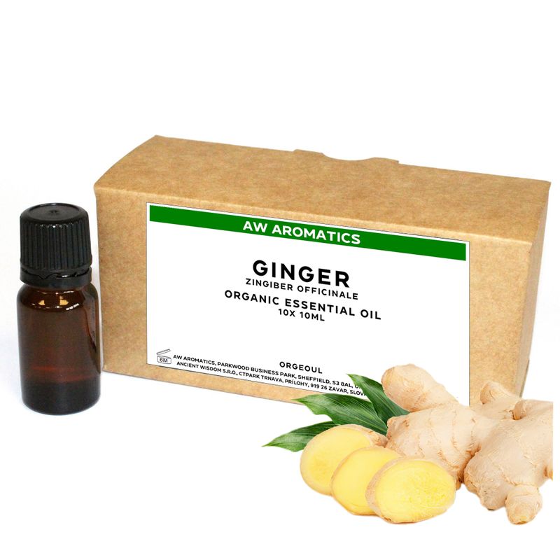 Gember Biologische Essentiële Olie 10ml - ONGELABELD