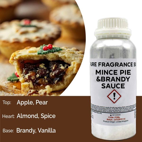 Kersttaart en Brandy Saus Puur Geur olie- 500ml