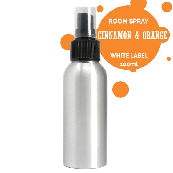 100ml Roomspray - Kaneel & Sinaasappel - White Label