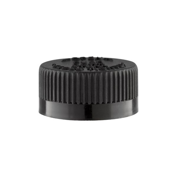 Dop voor Glazen Medicijnfles Zwart / Tamper Evident 28mm