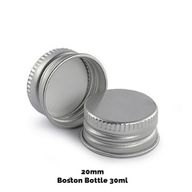 Dop voor Amber Boston Fles (voor 30ml & 60ml) - Aluminium 20mm