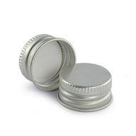 Dop voor Glazen Pipetfles – Aluminium Zilver