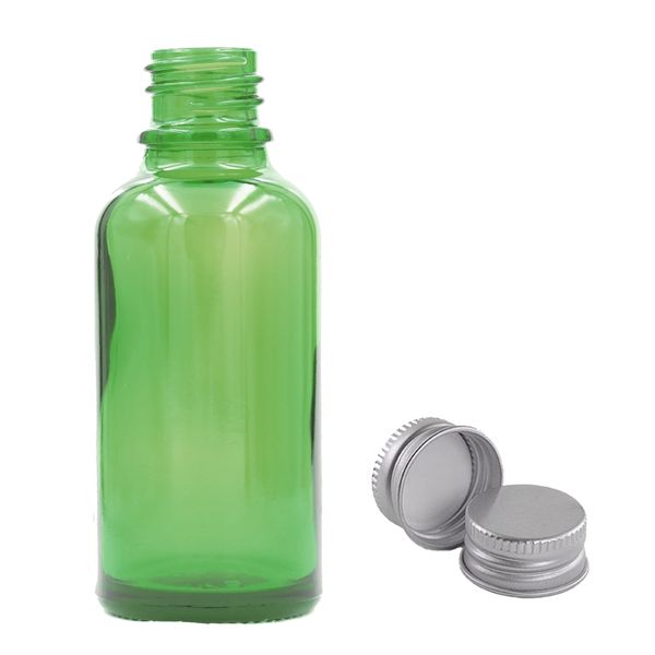 100ml Groene Glazen Druppelfles - Zonder Dop