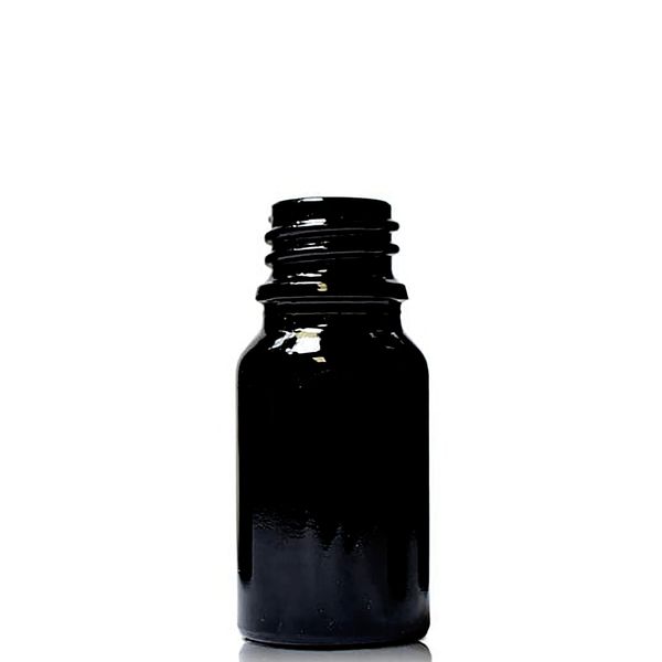 5ml Zwarte Glazen Druppelfles - Zonder Dop