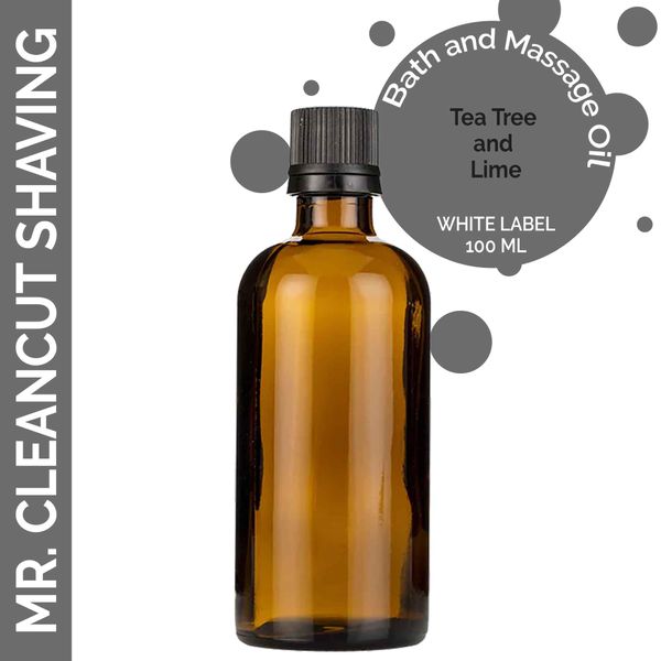 Mr Clean Cut Scheerolie- 100ml - Wit Label