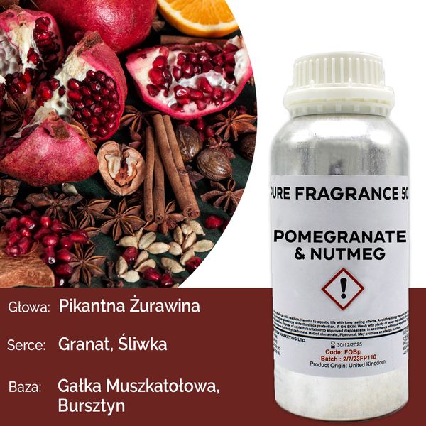 Pomegranate & Nutmeg Puur Geur olie- 500ml