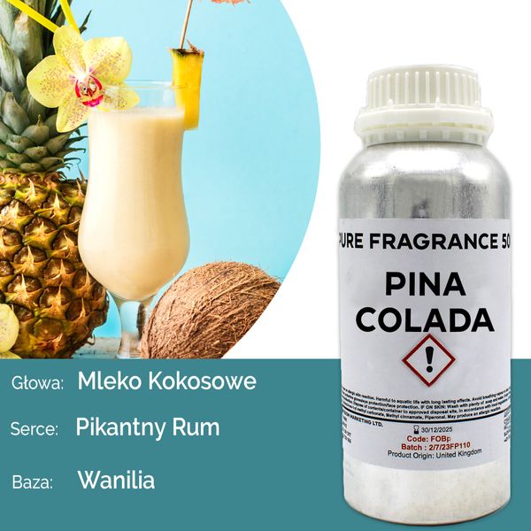 Pina Colada Puur Geur olie- 500ml