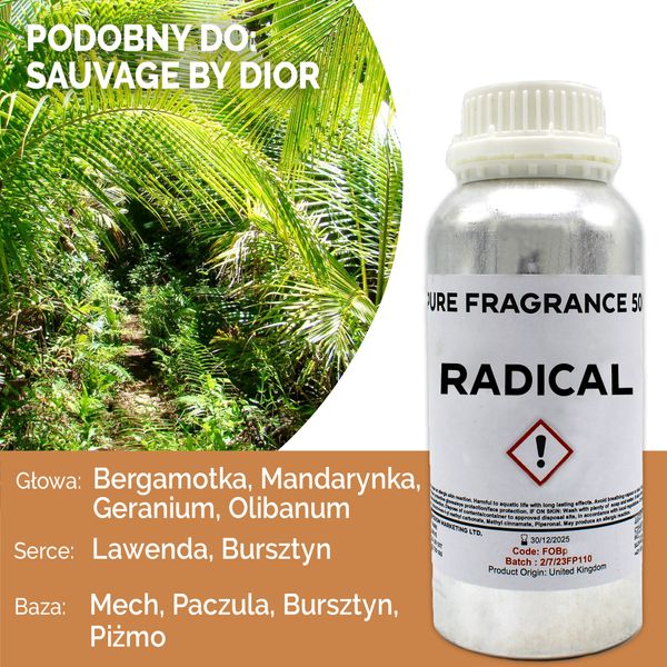 Radicaal Puur Geur olie- 500ml