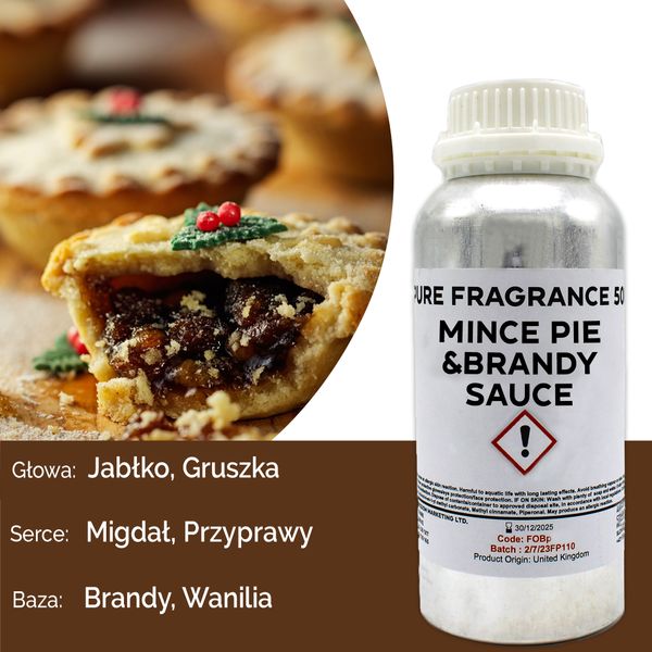 Kersttaart en Brandy Saus Puur Geur olie- 500ml