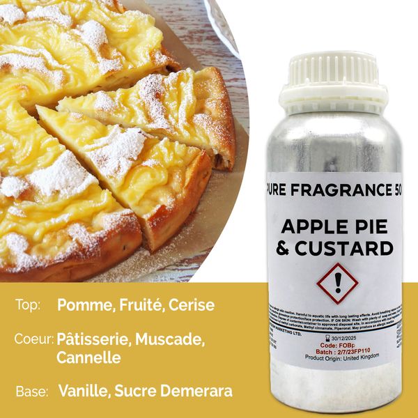 Appeltaart en Custard Puur Geur olie- 500ml