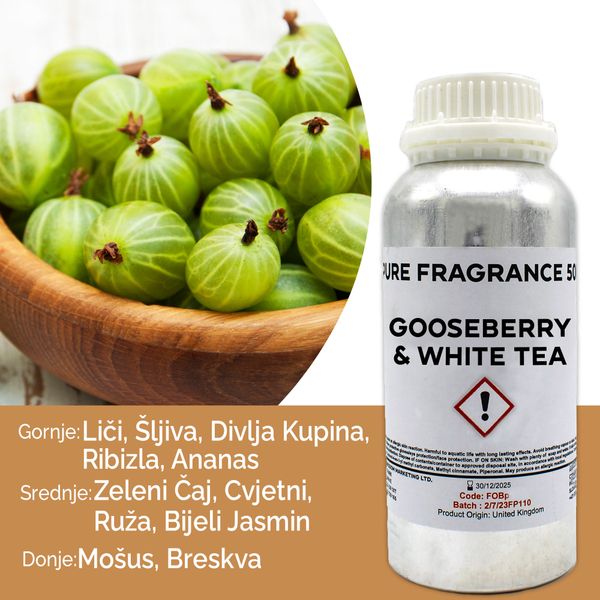 Kruisbes en Witte Thee Puur Geur olie- 500ml