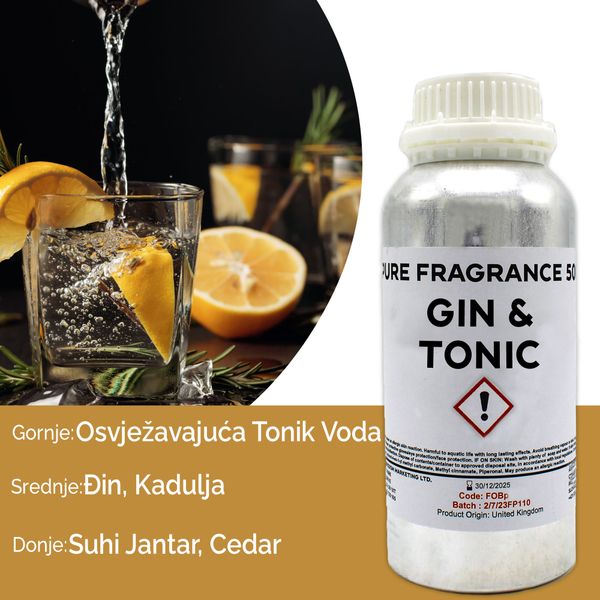 Gin & Tonic Puur Geur olie- 500ml
