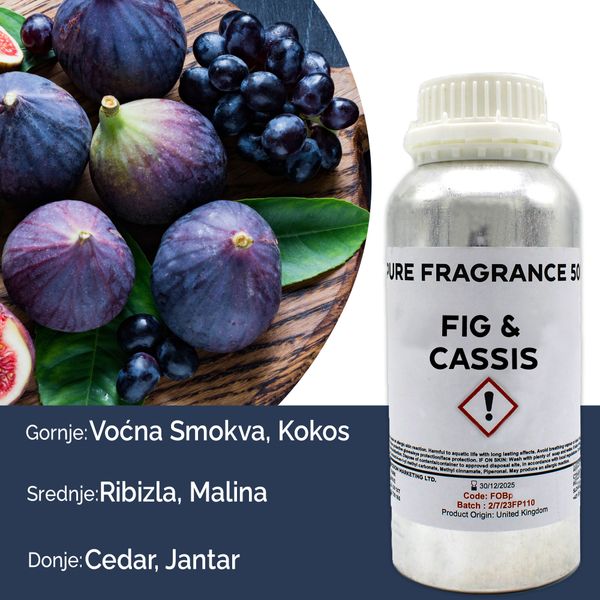 Vijg en Cassis Puur Geur olie- 500ml