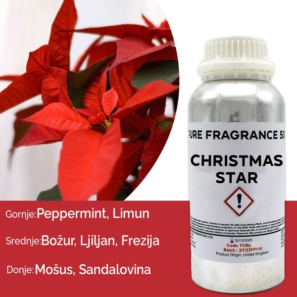 Kerst Ster Puur Geur olie- 500ml