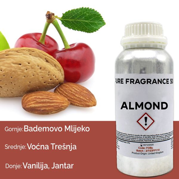 Amandel Puur Geur olie- 500ml