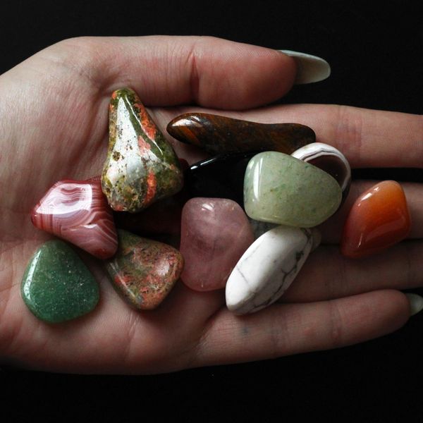 Grote Trommelstenen-Mix 500g