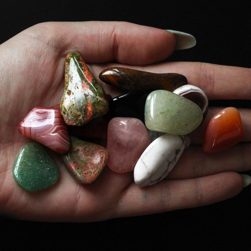 Grote Trommelstenen-Mix 500g