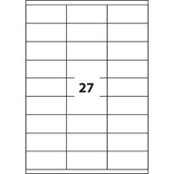 Print etiketa 63,5x29,6 biele /27 et./pack of 100 sheets
