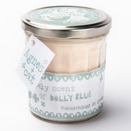 220g Sojawas Kaars in Jampot  - Dolly blauw