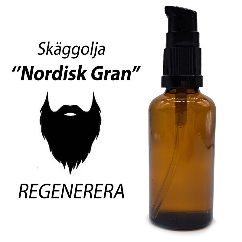 50ml Baardolie - Noordse Spar - Ongeëtiketteerd
