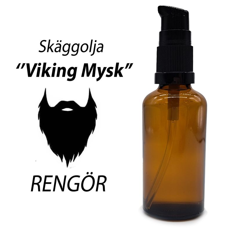 50ml Baardolie - Viking Musk - Ongeëtiketteerd