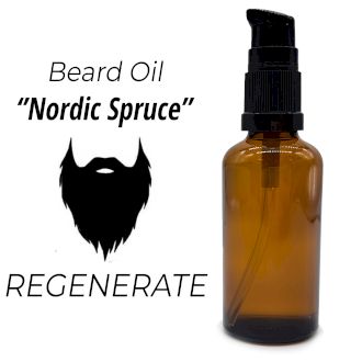 50ml Baardolie - Noordse Spar - Ongeëtiketteerd
