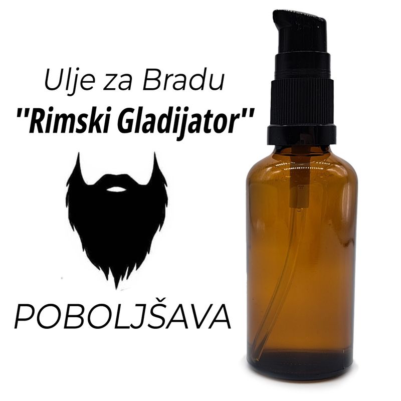 50ml Baardolie - Romeinse Gladiator - Ongeëtiketteerd