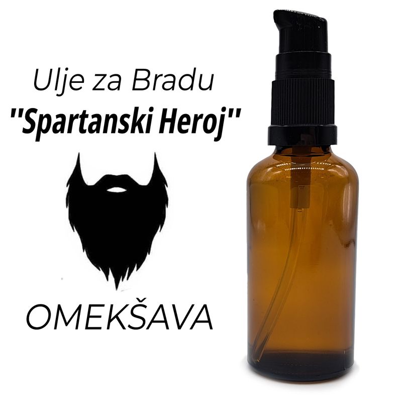 50ml Baardolie - Spartaanse Held - Ongeëtiketteerd