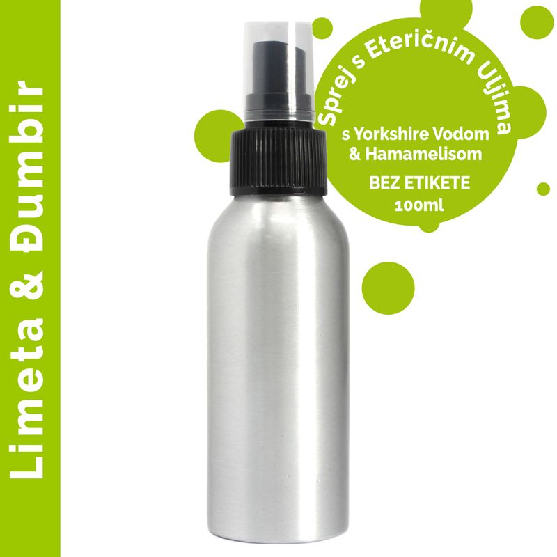 100ml Etherische Olie Mist - Limoen & Gember - White Label