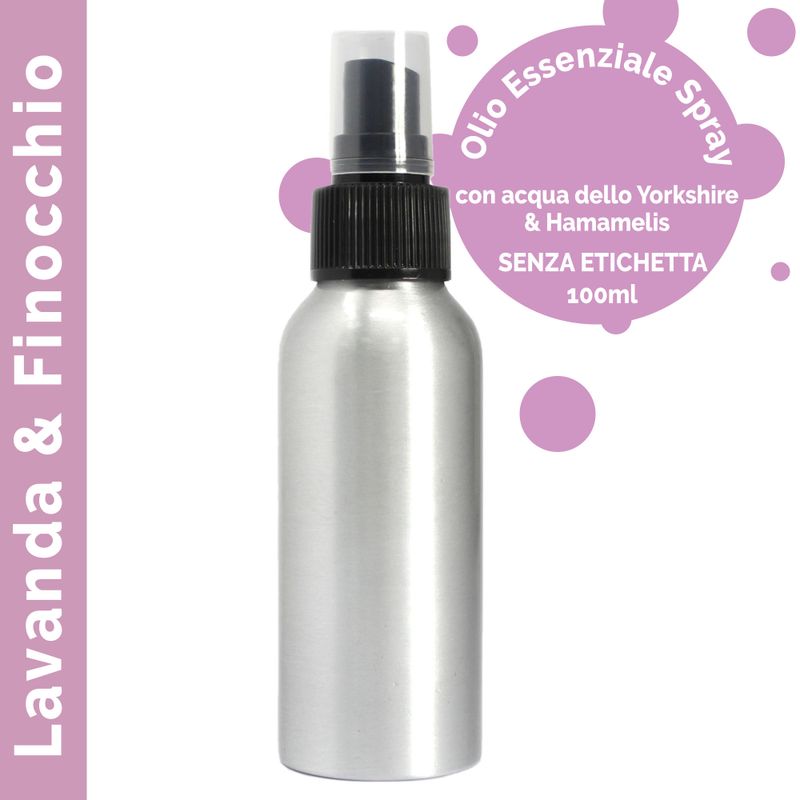 100ml Etherische Olie Mist - Lavendel & Venkel - White Label