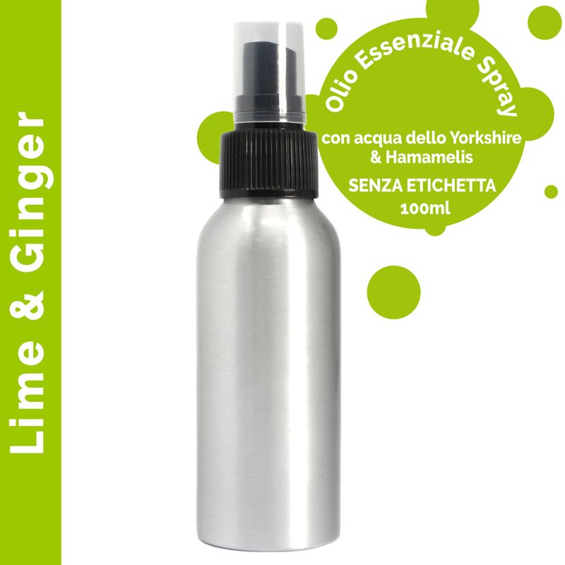 100ml Etherische Olie Mist - Limoen & Gember - White Label