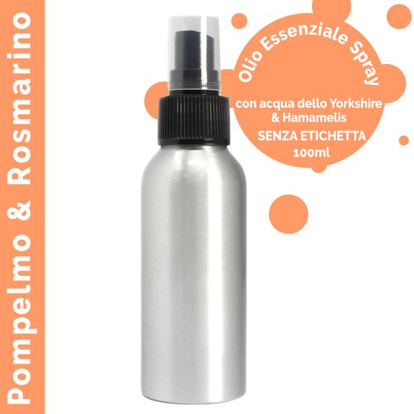 100ml Etherische Olie Mist - Grapefruit en Rozemarijn - White Label