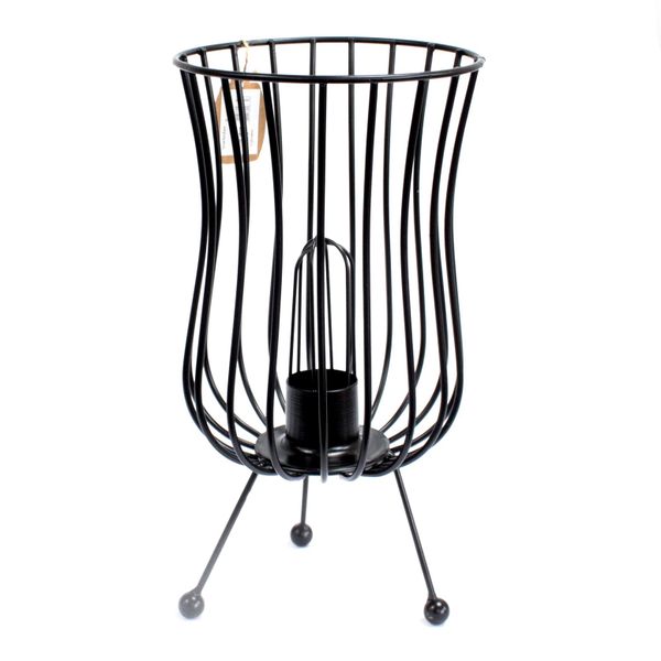 Tall Salt Rock Brazier - White Salt Chunks