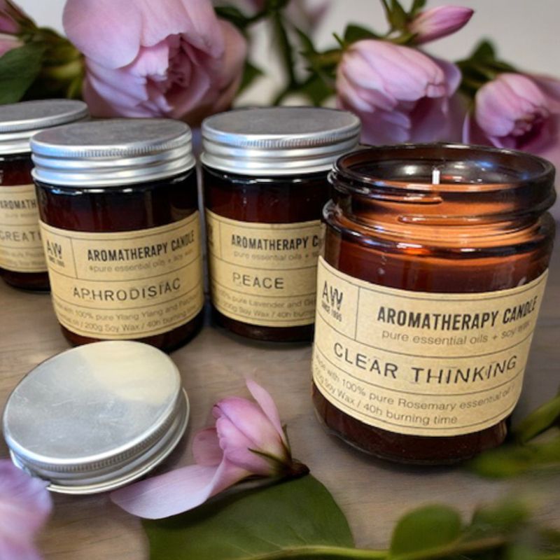 Starterset voor Aromatherapie Sojawas Kaarsen