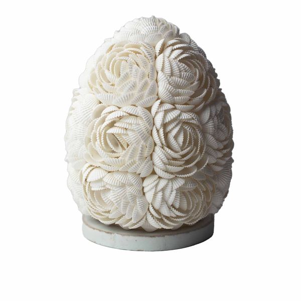Boho Zeeschelp Lamp - Rozekleurige Ovaal - 15cm