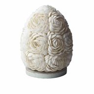 Boho Zeeschelp Lamp - Rozekleurige Ovaal - 15cm