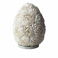 Boho Zeeschelp Lamp - Rozekleurige Ovaal - 20cm