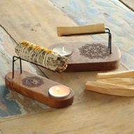 Starterset Palo Santo Branders met 1 kg Palo Santo & Theelichtjes
