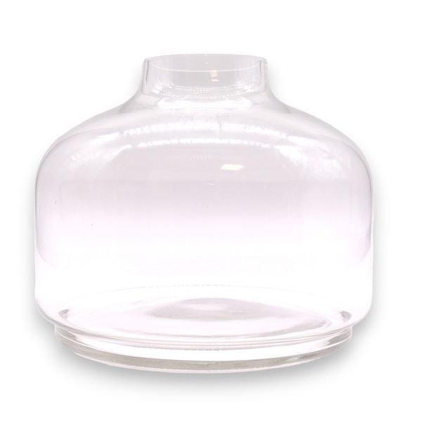 Ex-Large Bol Top Terrarium op Donker Tung Hout - 23x23cm