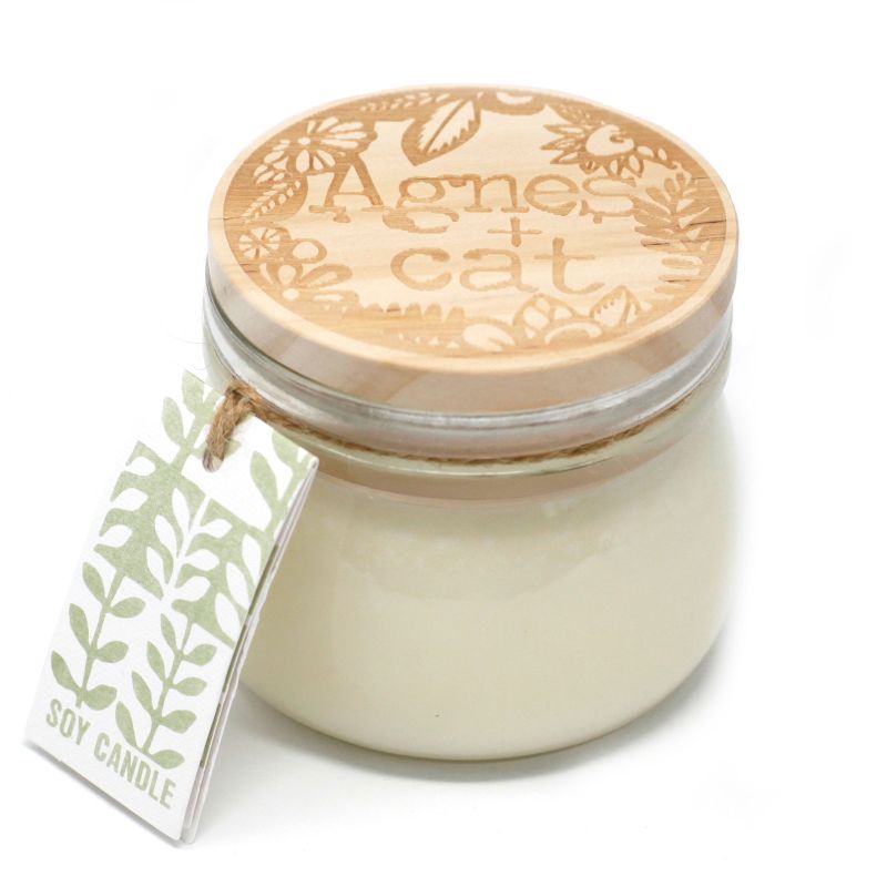 180g Sojawas Kaars in Kilnerpot met Geschenkdoos  - White Fig