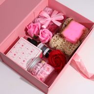 Plat Verpakte Cadeaubox - Groot (28.2x20.2x9.2cm) - Zwart