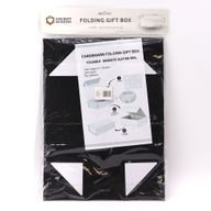 Plat Verpakte Cadeaubox - Groot (28.2x20.2x9.2cm) - Zwart
