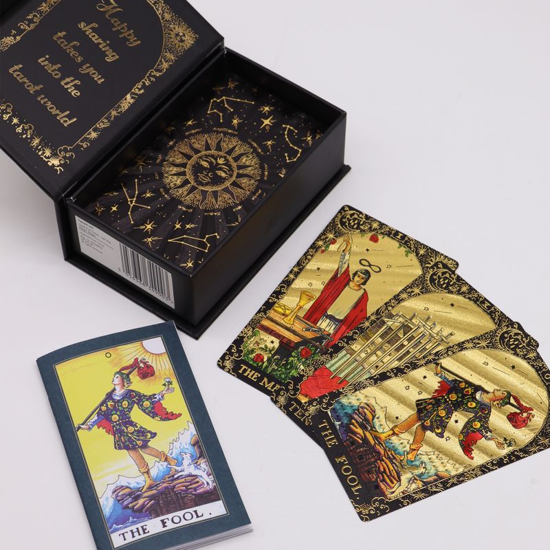 Goudfolie Tarotkaarten – Laat de Magie Beginnen – Geschenkdoos