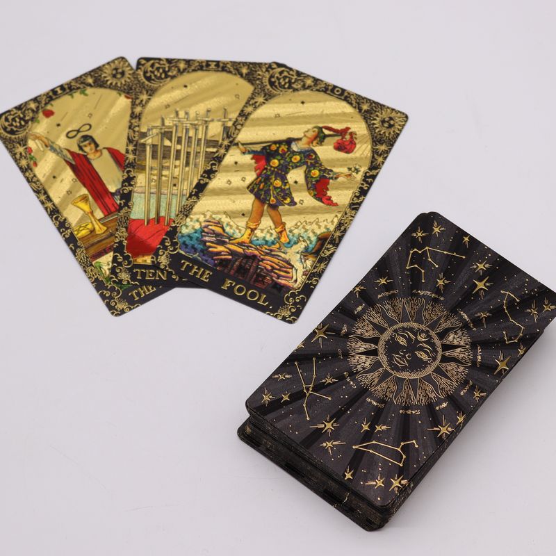 Goudfolie Tarotkaarten – Laat de Magie Beginnen – Geschenkdoos