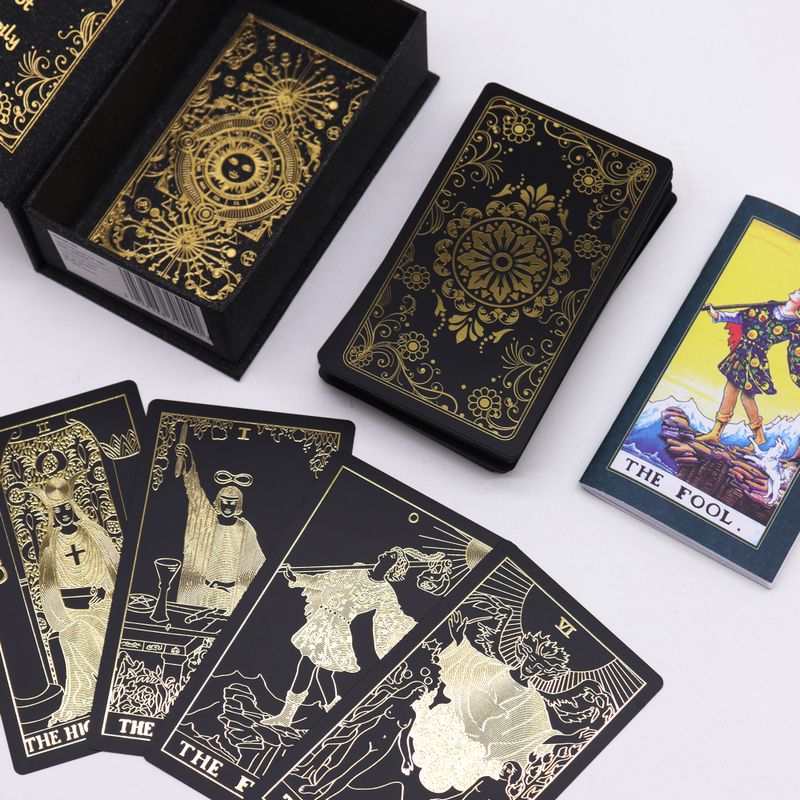 Goudfolie Tarotset met Boek – Geschenkdoos