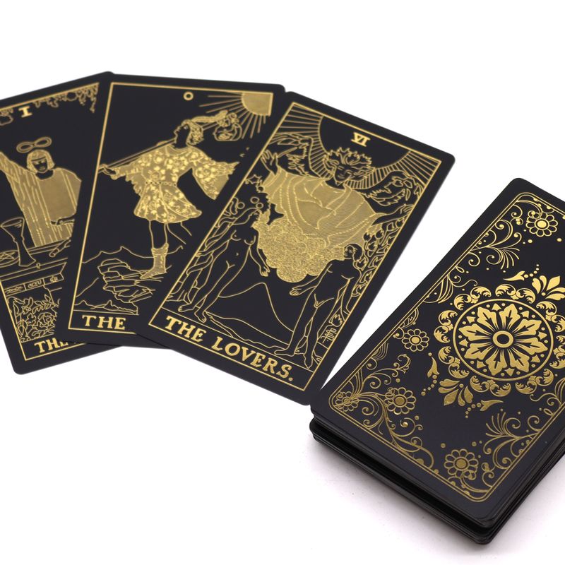Goudfolie Tarotset met Boek – Geschenkdoos